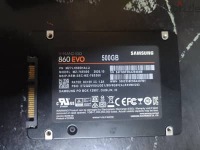 Samsung 860 EVO SSD 500 GB