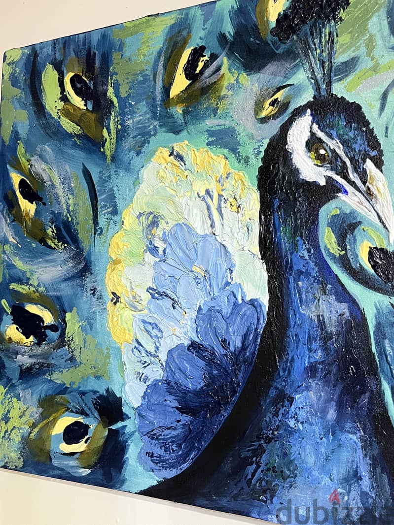 Handmade peacock painting 2