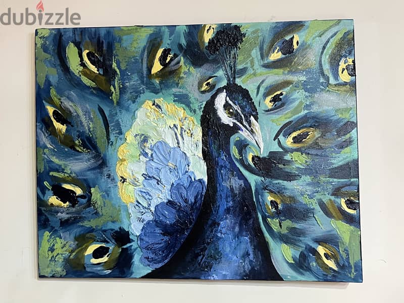Handmade peacock painting 3