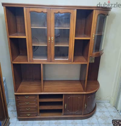 مكتبة تلفزيون كبيرة خشب زان 170*220