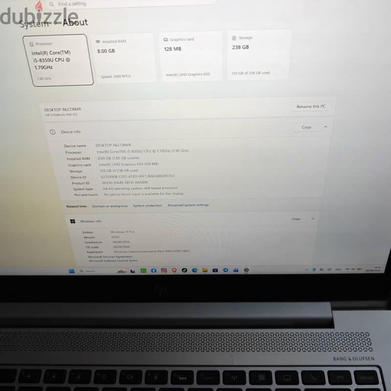 hp elitebook 840 g5 5