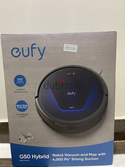 جديدة: مكنسة وروبوت مسح eufy Clean G50 Hybrid (جديدة متبرشمة - 4000Pa)