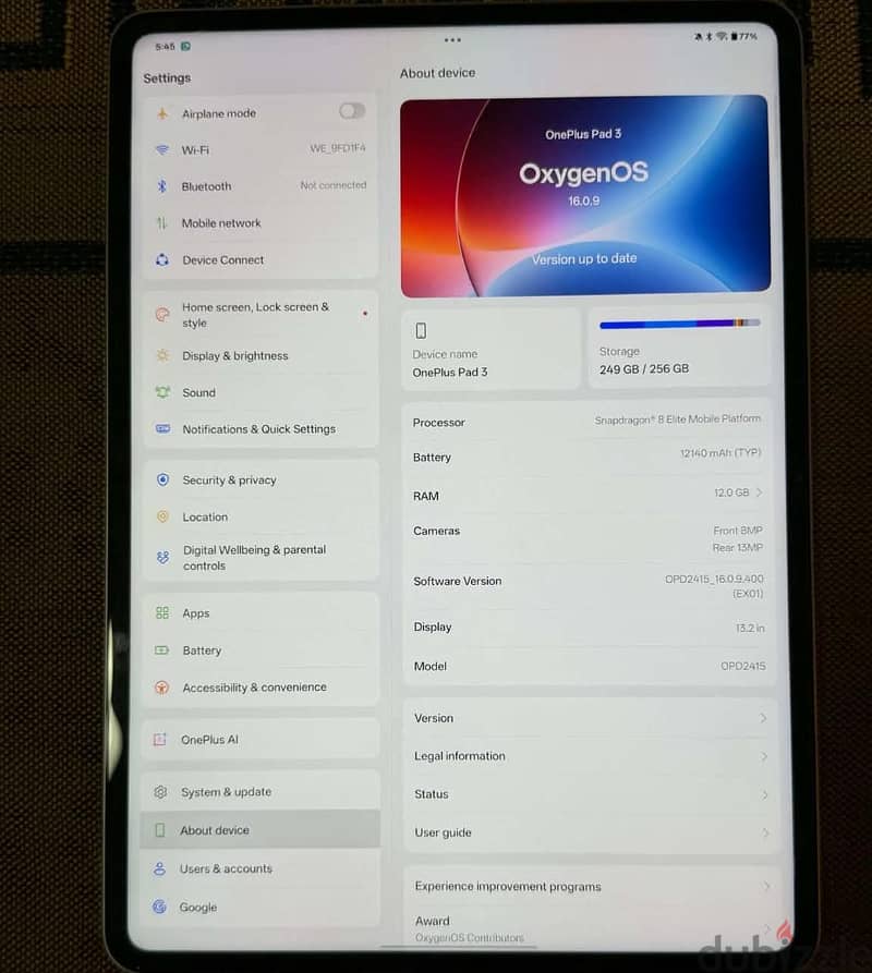 OnePlus Pad 3 1