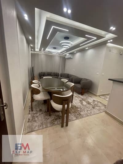 Furnished apartment for rent, hotel-style furniture, 107 meters in Madinaty, in B12, close to services