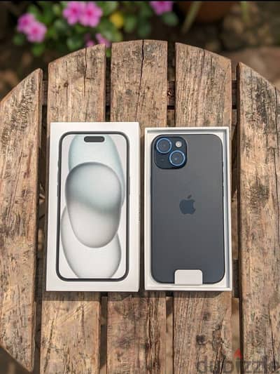 iPhone 15 - 128GB كسر زيرو متفتحش نهائي - خالص ضريبة مع العلبة