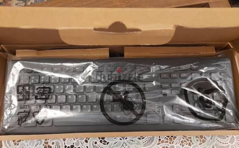 Keyboard + Mouse (DELL) ماركة DELL التوصيل USB New o