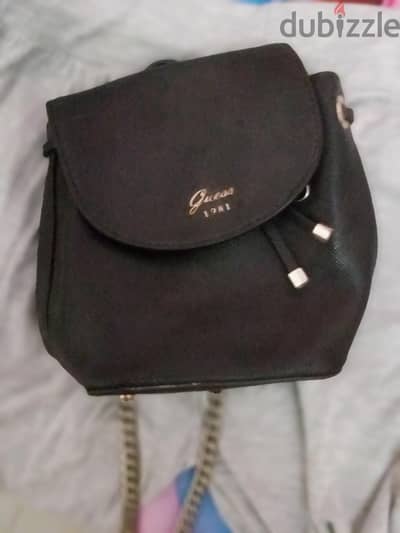 Original GUESS 1981 Black Backpack – Excellent Condition