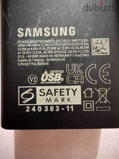 Adapter 45w with original cable for sale zero