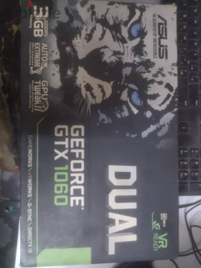 كارت شاشه GTX 1060 Asus 3G