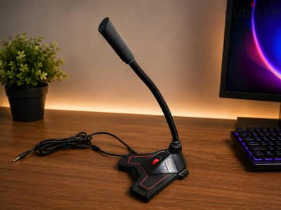 Gaming Microphone with Flexible Stand – مستعمل بحالة ممتازة