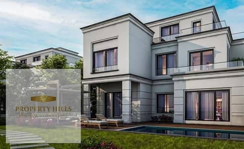 فيلا تاون كورنر شامله جاردن 205 متر فيو لاندسكيب مميز في  Naia West على وصلة دهشور بجوار Smart Village  و المتحف المصري