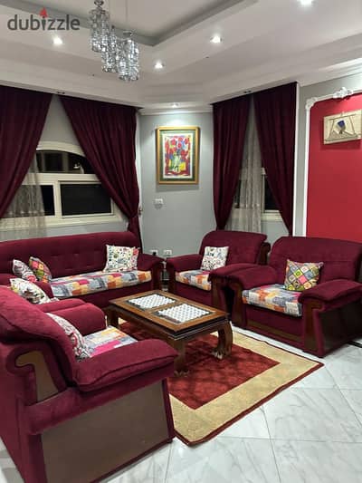 Furnished apartment for rent, 4th district, Al Tagamoa Al Khames, hotel-style furniture