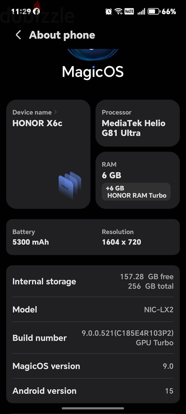 honor x6c 2