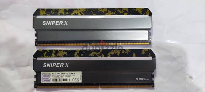 G. SKILL SNIPER X Ram 2x8 ddr4 3200 cl16-18-18-38