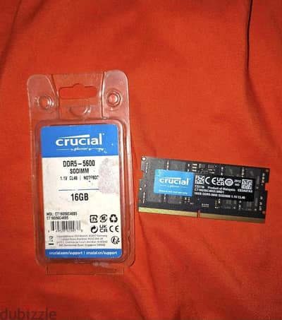 Crucial 16GB DDR5 5600MHZ