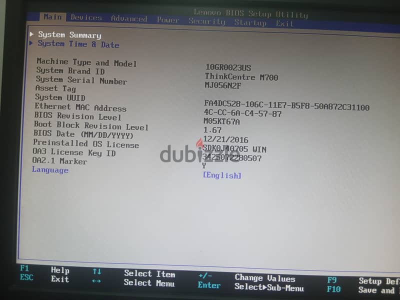 Computer Lenovo ThinkCentre M700 6