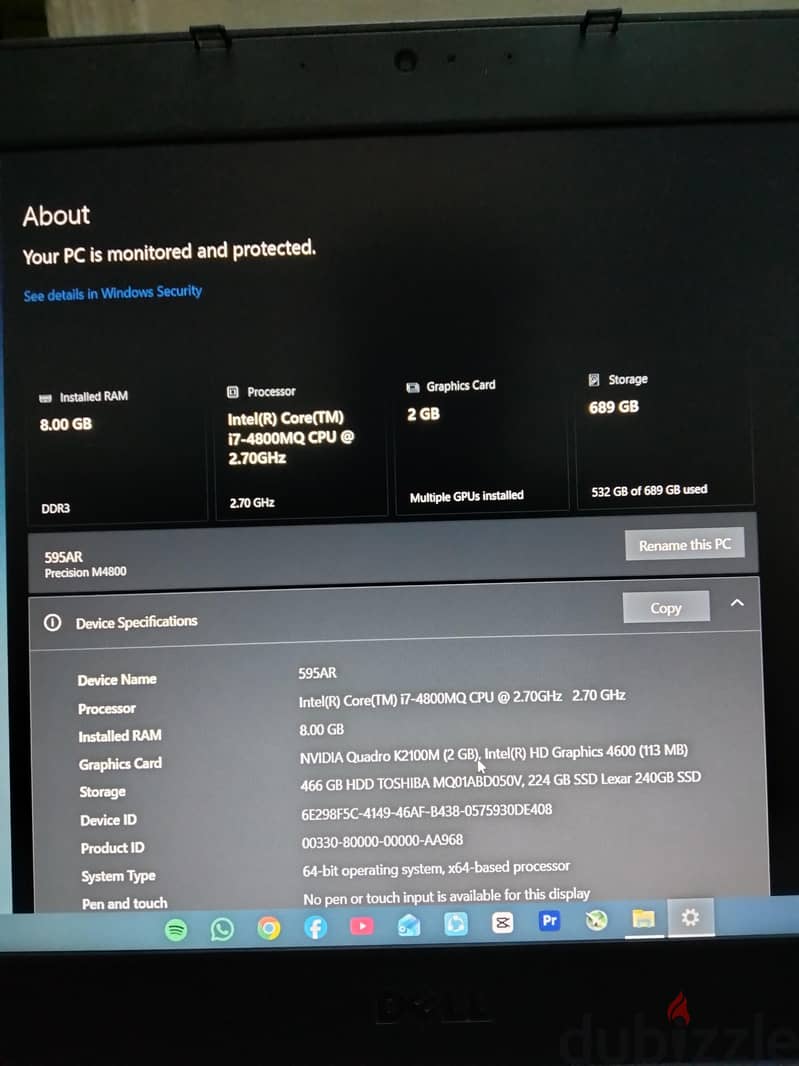 Dell Precision M4800 1