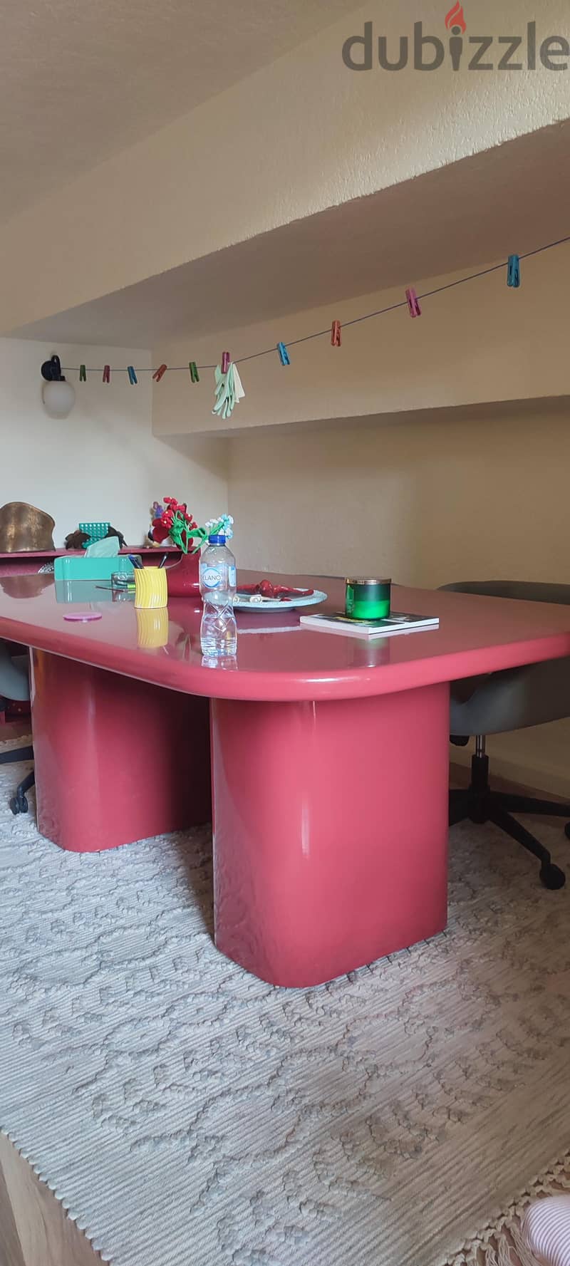 Maroon dinning table 1