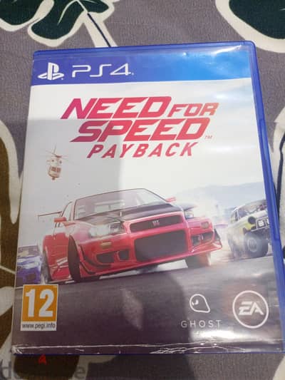 A CD of need for speed pay back ps4