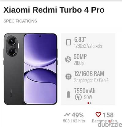 Redmi turbo 4 pro