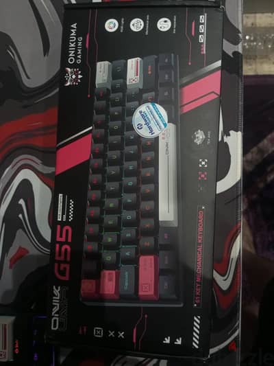 ONIKUMA G55 Mechanical Gaming Keyboard, brown switch