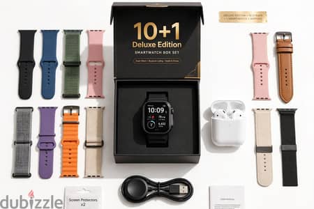 ساعة سمارت 10+1 Deluxe Edition بالايربودز - استعمال شهر