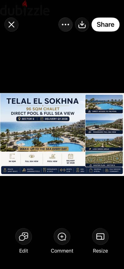 shalet telal sokna for sale