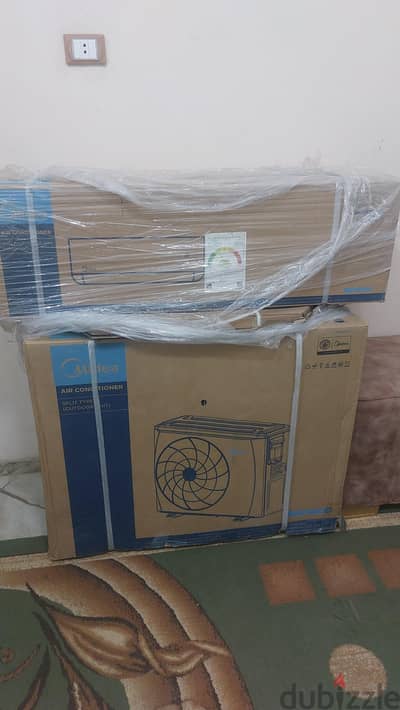 تكييف ميديا 3 حصان انفرتر بارد ساخن جديد بالكرتونة AI Ecomaster