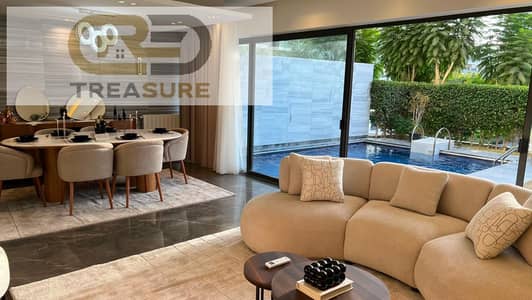 شقه بجاردن وحمام سباحه مفروشه للايجار في ليك فيو ريزيدنس - القاهره الجديده - Lake View Residence - new cairo