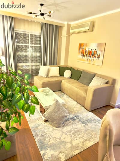 Furnished apartment for rent in Madinaty B10, Near services and Allseason Park, View Park and Garden