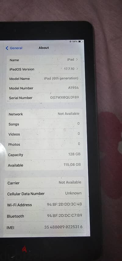 I pad 6th generation