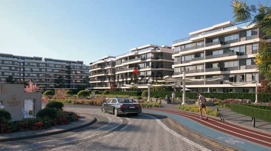 Premium 126m apartment, G West compound in Green Revolution, right facing Al Rabwa, Prime location, Sheikh Zayed