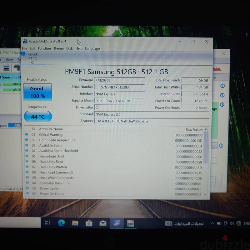 Nvme Samsung 512 Gen 4.0 x4 3