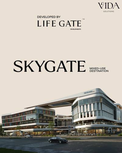 للبيع محل في 6 اكتوبر بالقرب من طريق الواحات SKY GATE MALL بدون مقدم واقساط حتي 10 سنين
