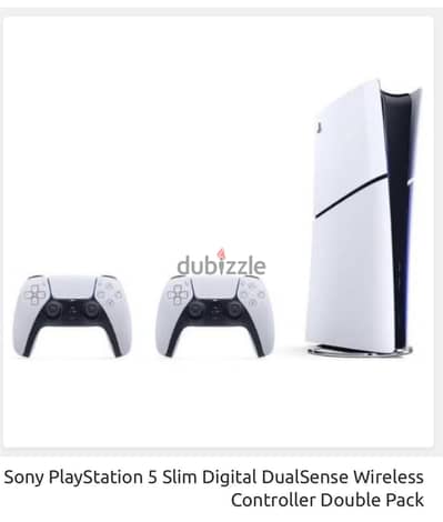 Ps5 slim digital with 2 duel sense controllers