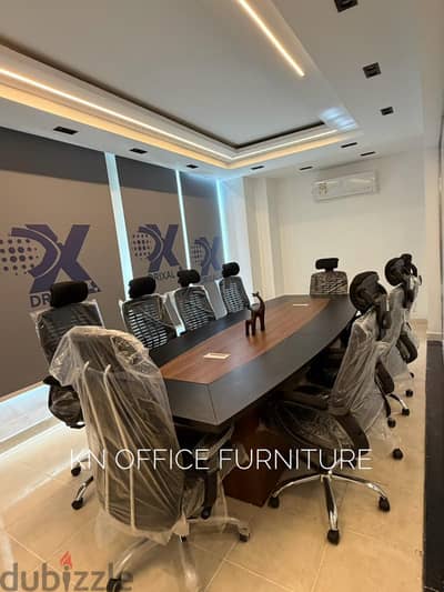 ترابيزه اجتماعات خشب mdf اسباني مستورد من شركة KN office furniture