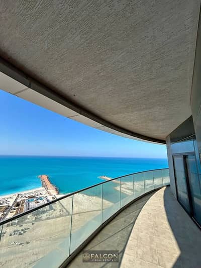 Apartment for sale in the Alamein Towers—in the heart of New Alamein—featuring a stunning sea view. Ready for immediate handover with high-end hotel-s