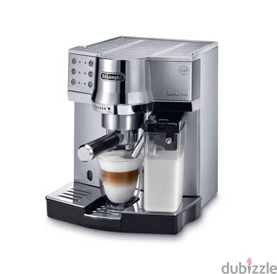 ماكينة القهوة الاسبريسو ديلونجي 1450 وات 15 بار، فضي – EC850. M