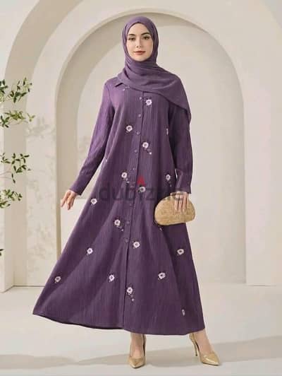 Shein شي إن فستان محتشم باللون اللافندر