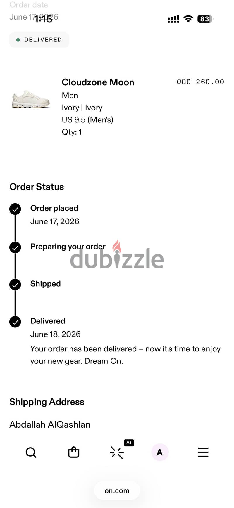 Premium authentic On Cloud shoes - with official ON receipt 5