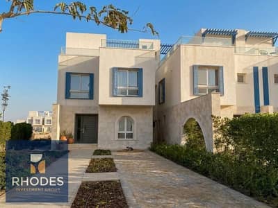 تاون هاوس للبيع في نايا باي | 205م + رووف 85م | على اللاجون مباشرة | Double Sea View | 3 غرف | استلام متشطب  Naia Bay