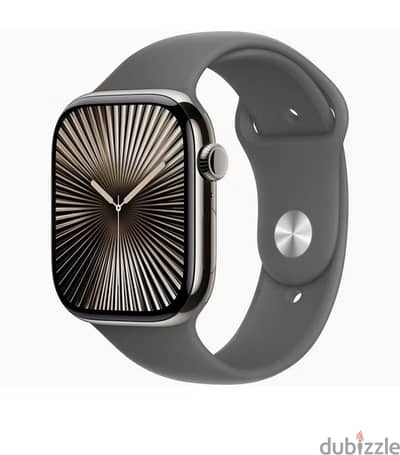 Apple watch series 10 - 46mm - natural titanium case