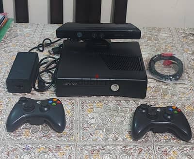 Xbox 360 Slim معدل اورورا بالدراعين والكينكت والباور الاصليين