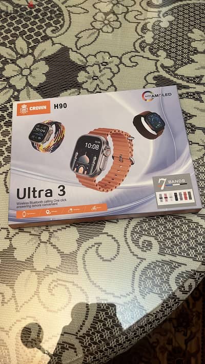 Crown H90 ultra smart watch 3 ساعه سمارت ألترا
