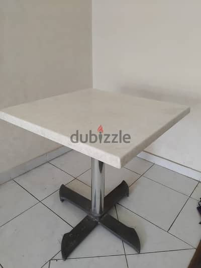 Foldable steel white table from hany mix