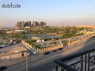 For Rent in Continental Gardens: Furnished Roof Apt (1BR, Glass House, 100m² Open Terrace), Fully A/C