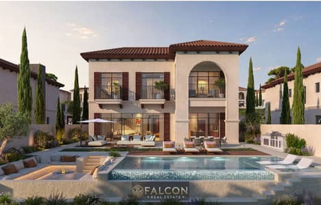 فـيو بحر أسطوري + Private Pool فيلا Spanish Style للبيع ف مدن راس الحكمة الساحل الشمالي بجوار فوكا باي ماونتن فيو مراسي Modon Ras Al Hekma North Coast