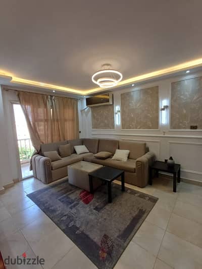 A very affordable, fully furnished two-bedroom apartment for rent in Madinaty.