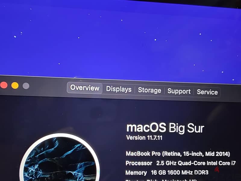 mac pro 2015.16 Ram Core i7 2