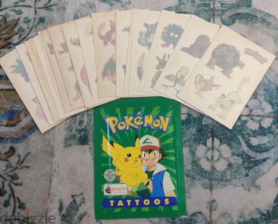 Pokemon Tattoos 2000  - Full set - بوكيمون تاتو ٢٠٠٠ مجموعة كاملة